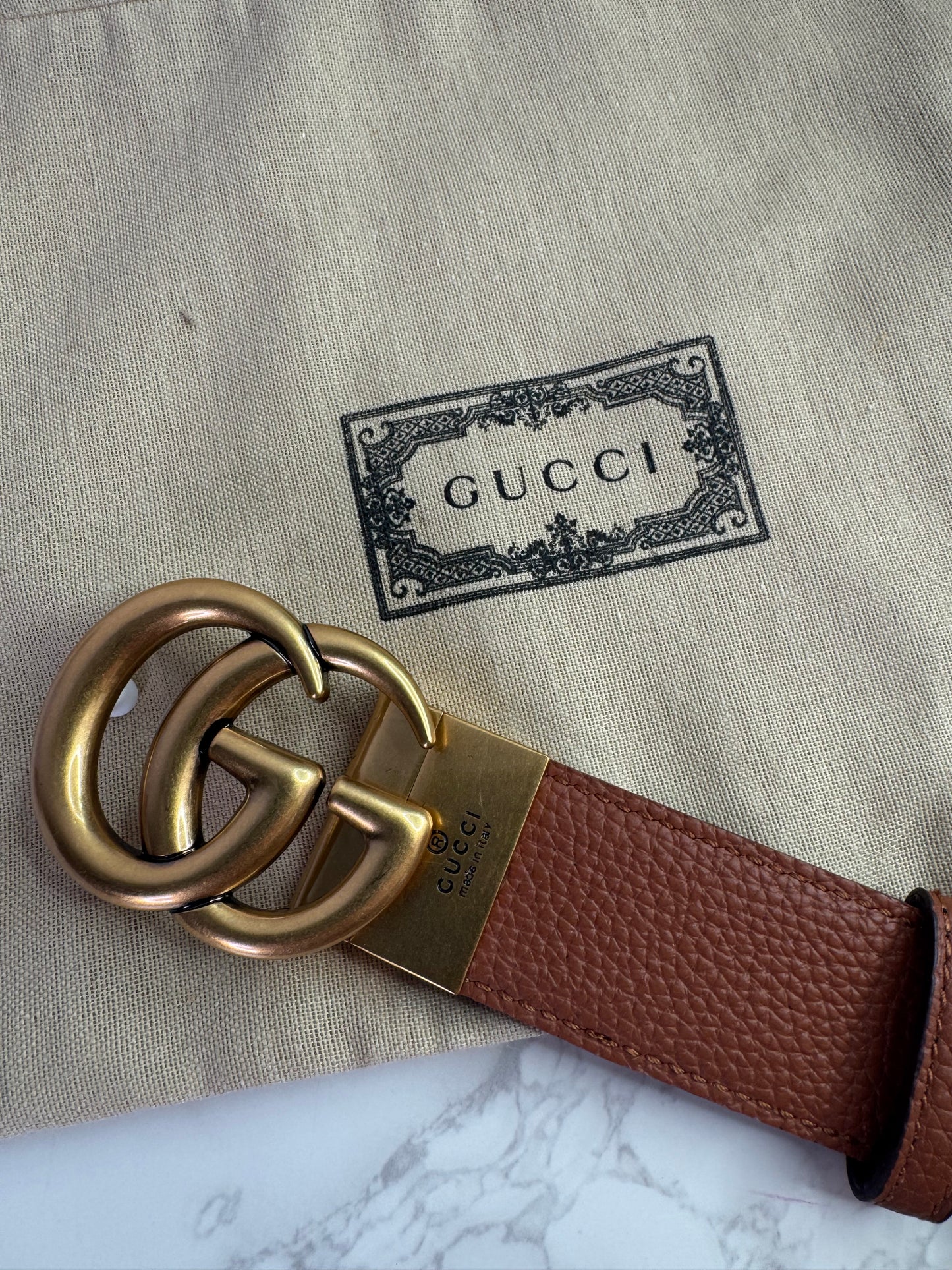 GG Leather Belt