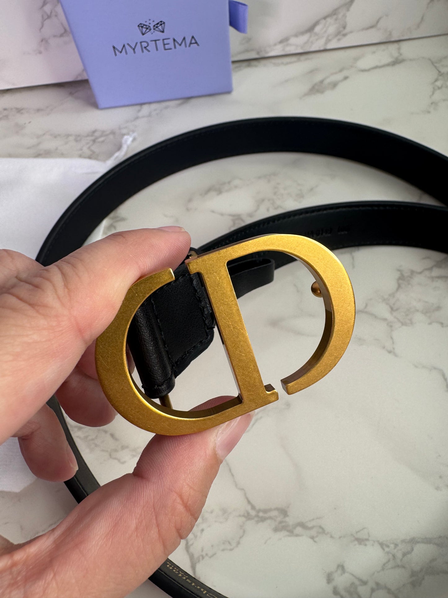 CD Leather Belt
