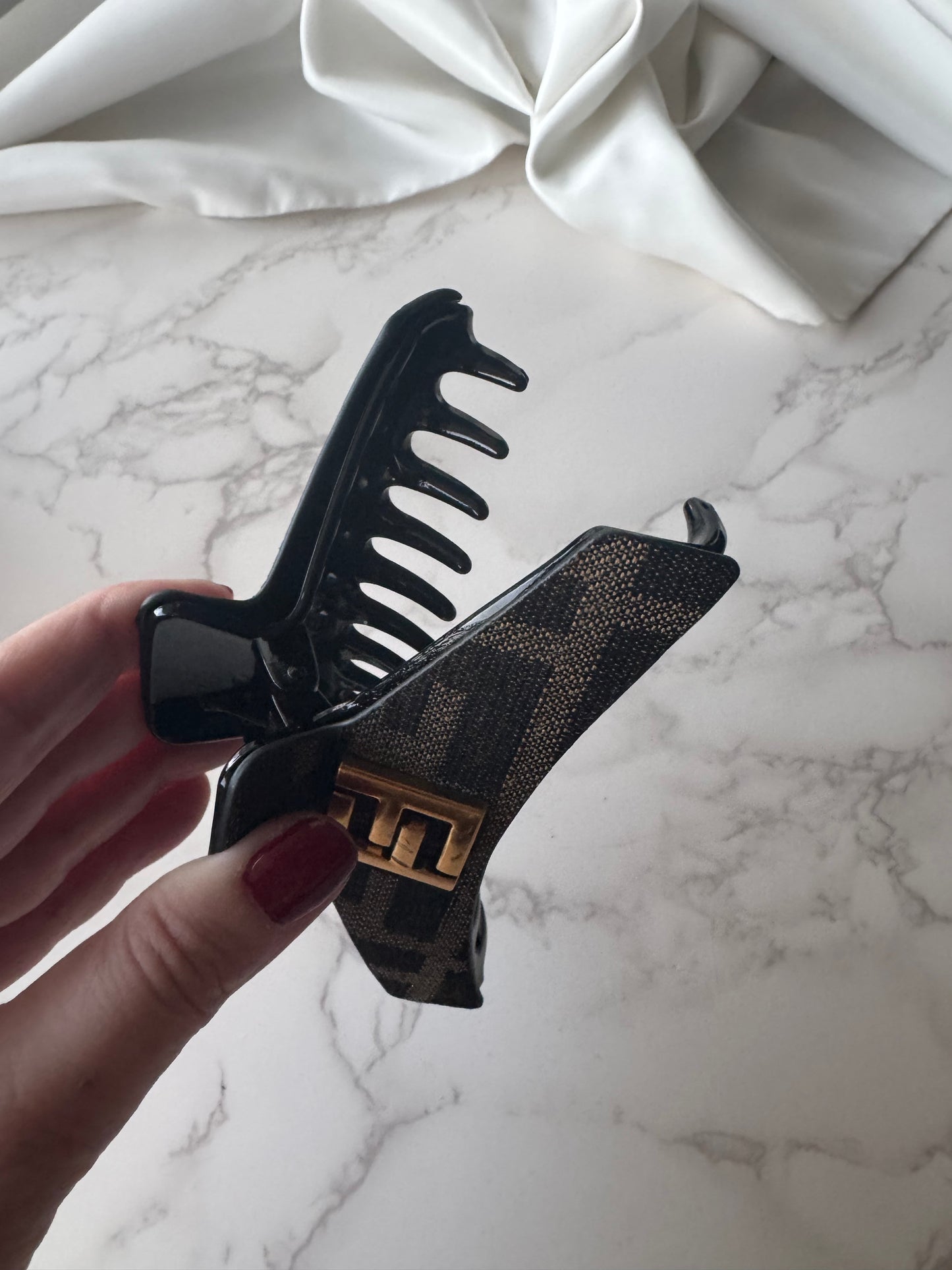 Fendi Fabric Hair Clip
