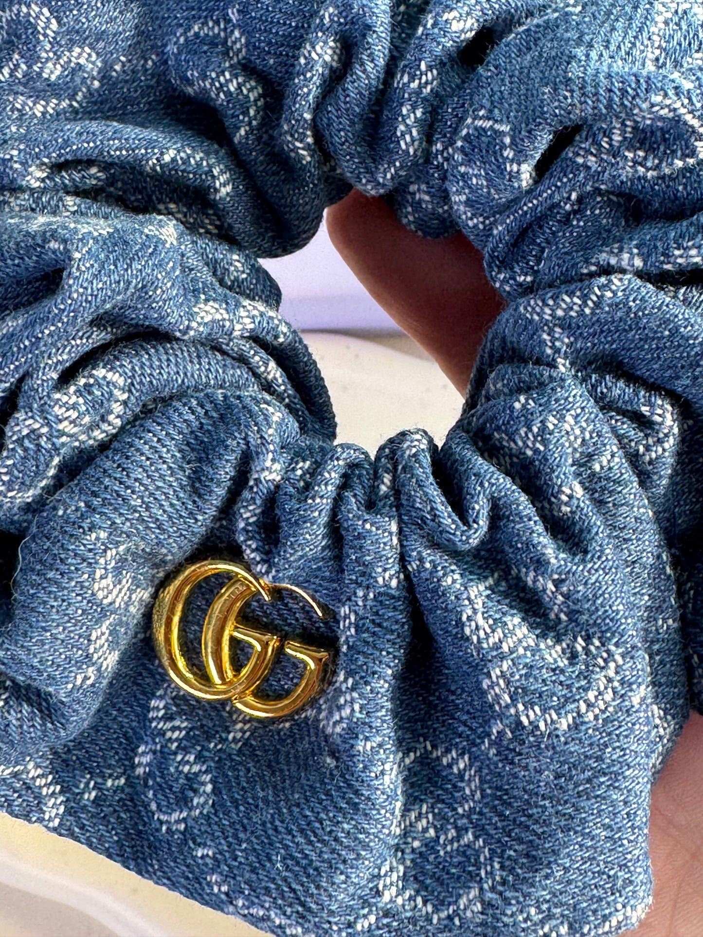 GG Jeans Scrunchie
