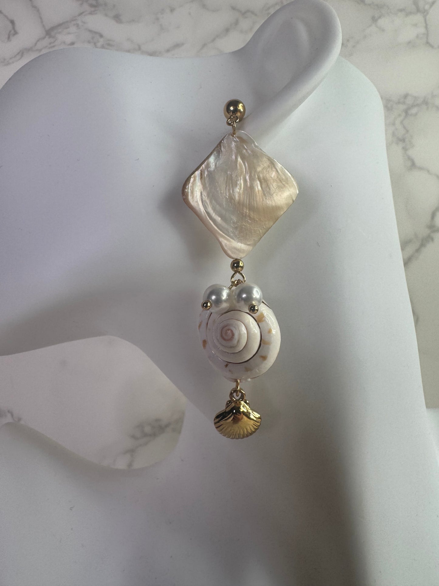 Seashell Kiss Σκουλαρίκια