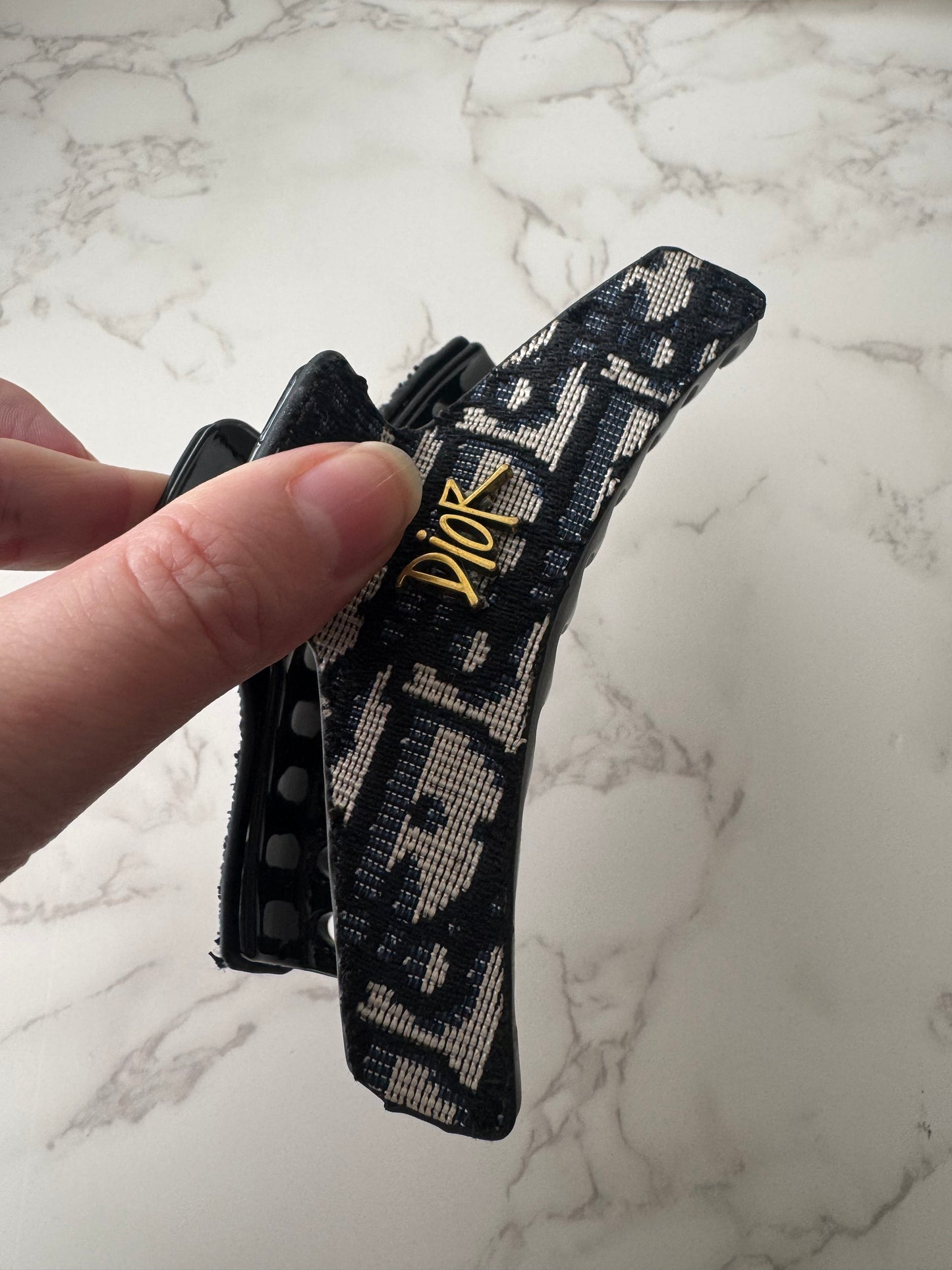 Dior Fabric Hair Clip (New Logo)