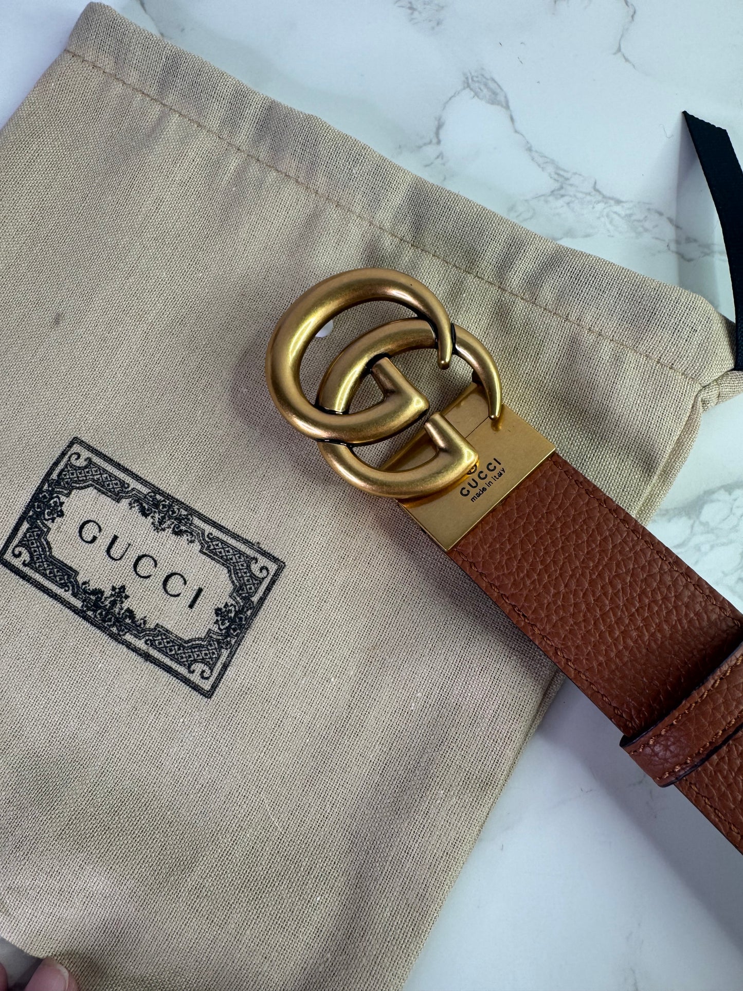 GG Leather Belt
