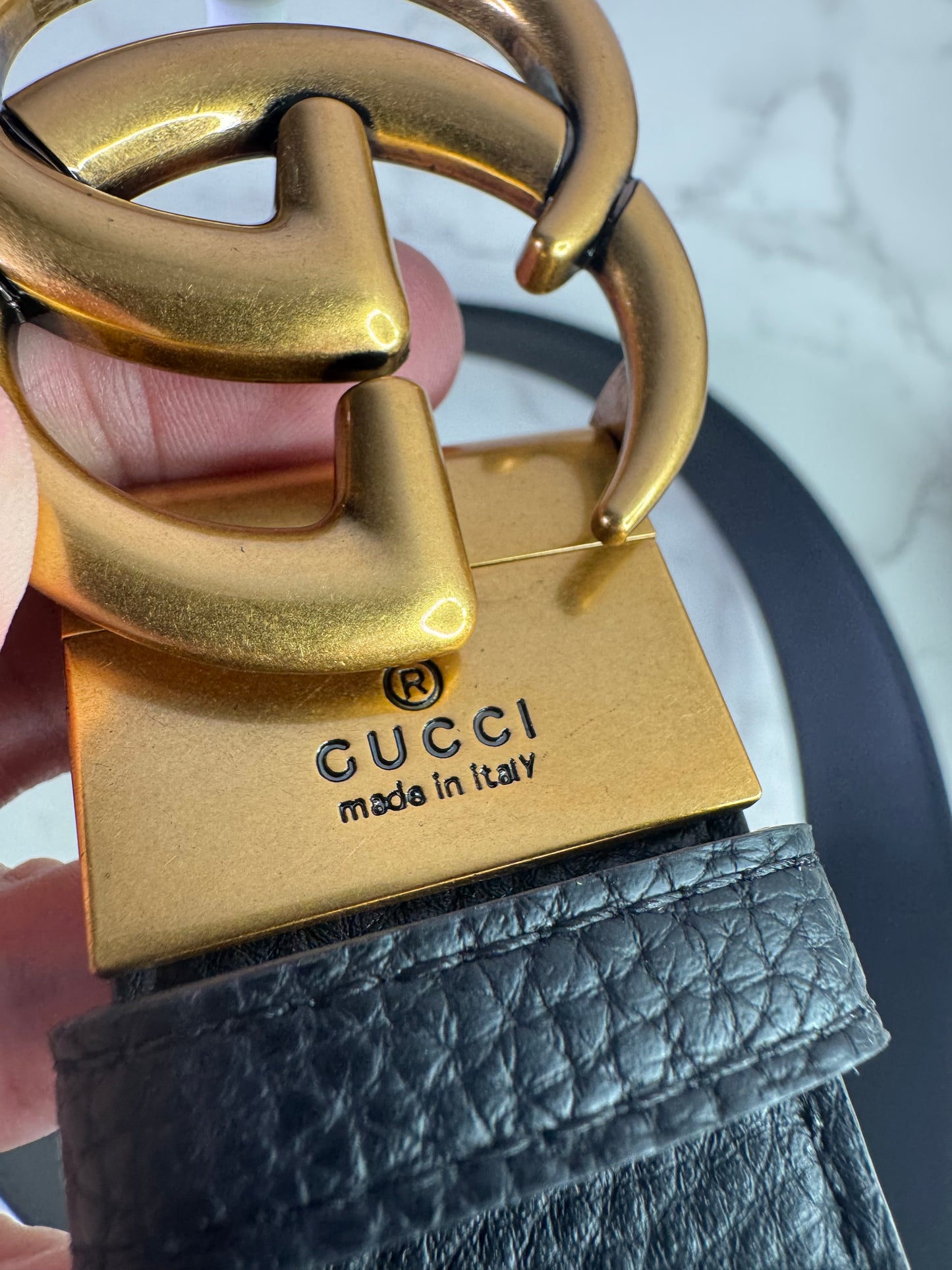 GG Leather Belt