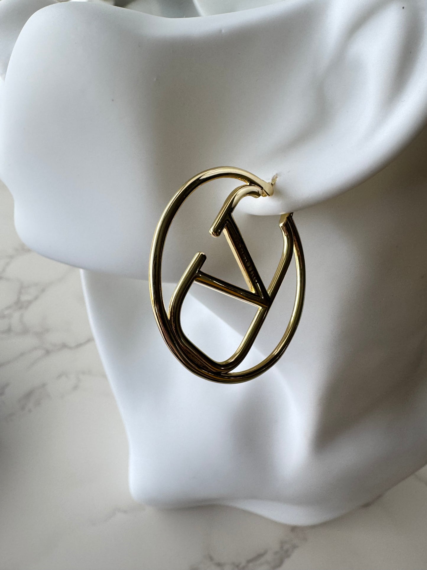 Valentino Large Hoops Earrings