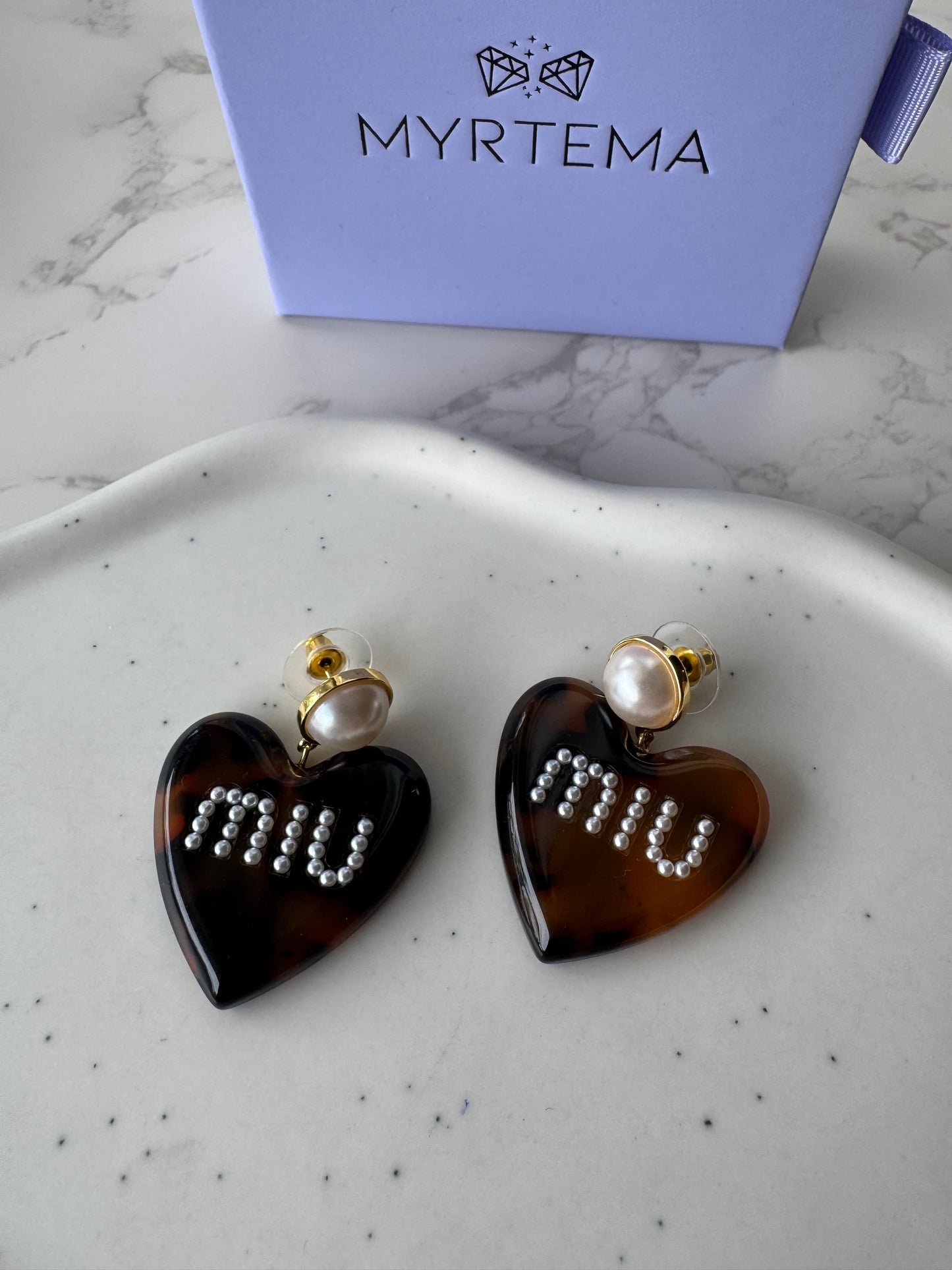 MIU Hearts Earrings