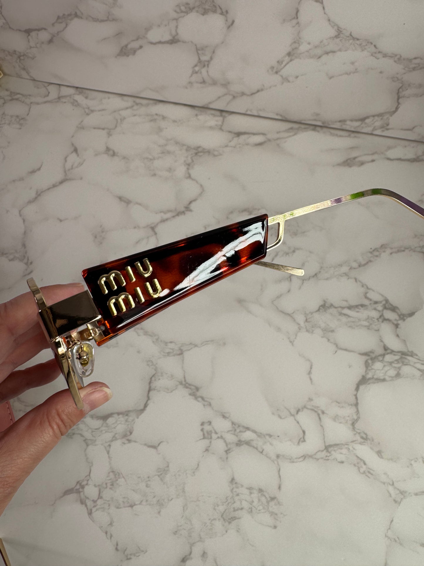 MIU Polygonal Sunglasses
