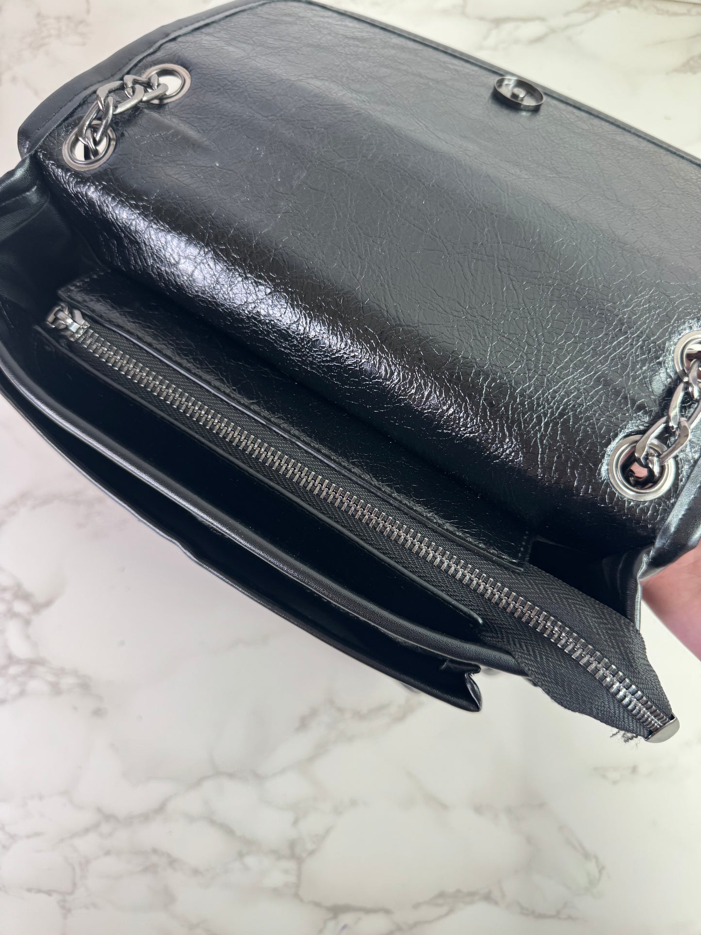 Loren Leather Τσάντα (Μαύρο)