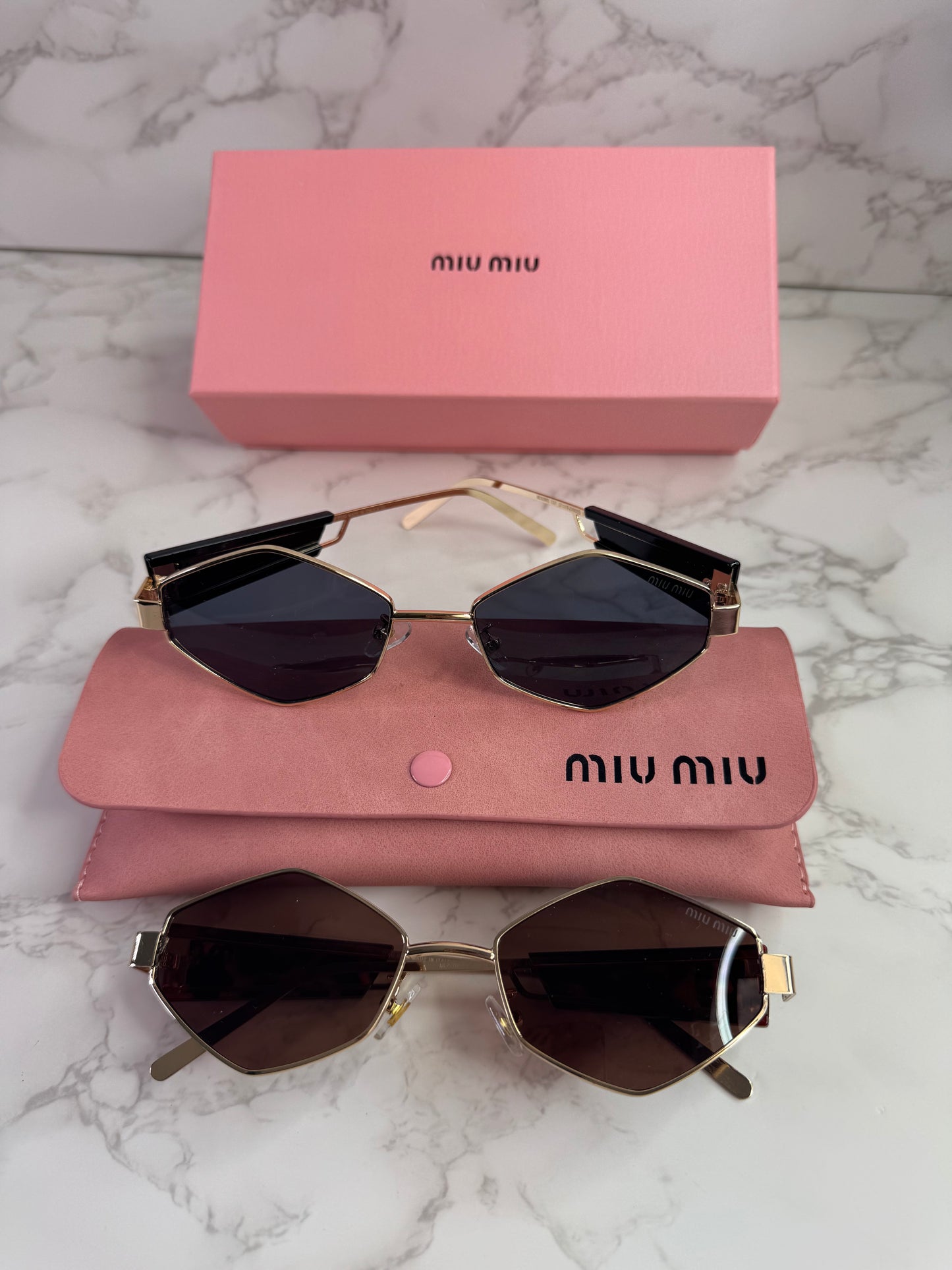 MIU Polygonal Sunglasses