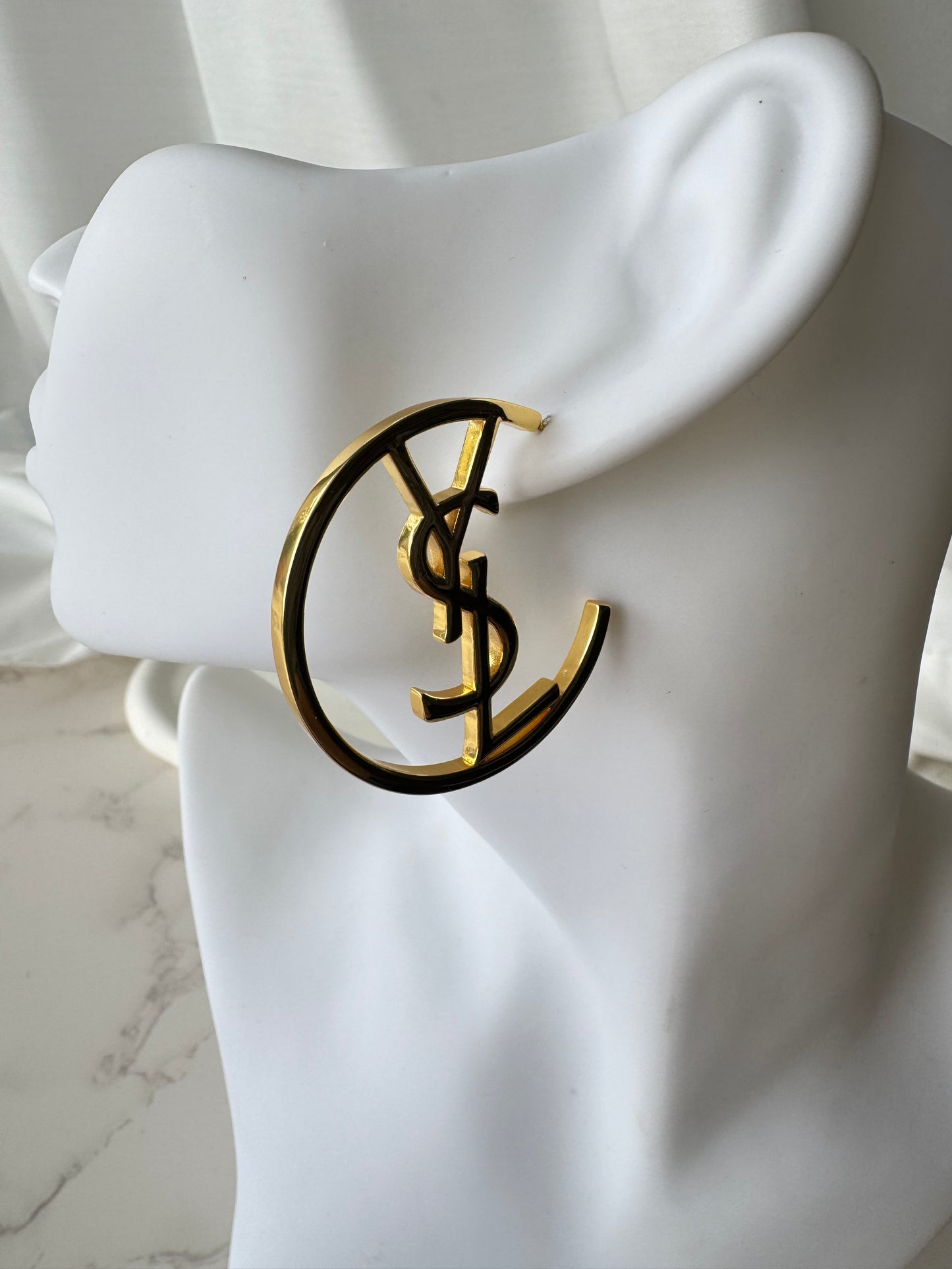 YSL Large Hoops Earrings