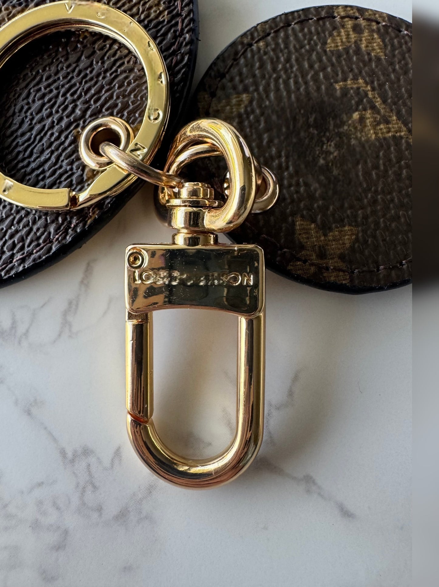 Louisa Canvas Round Key Chain