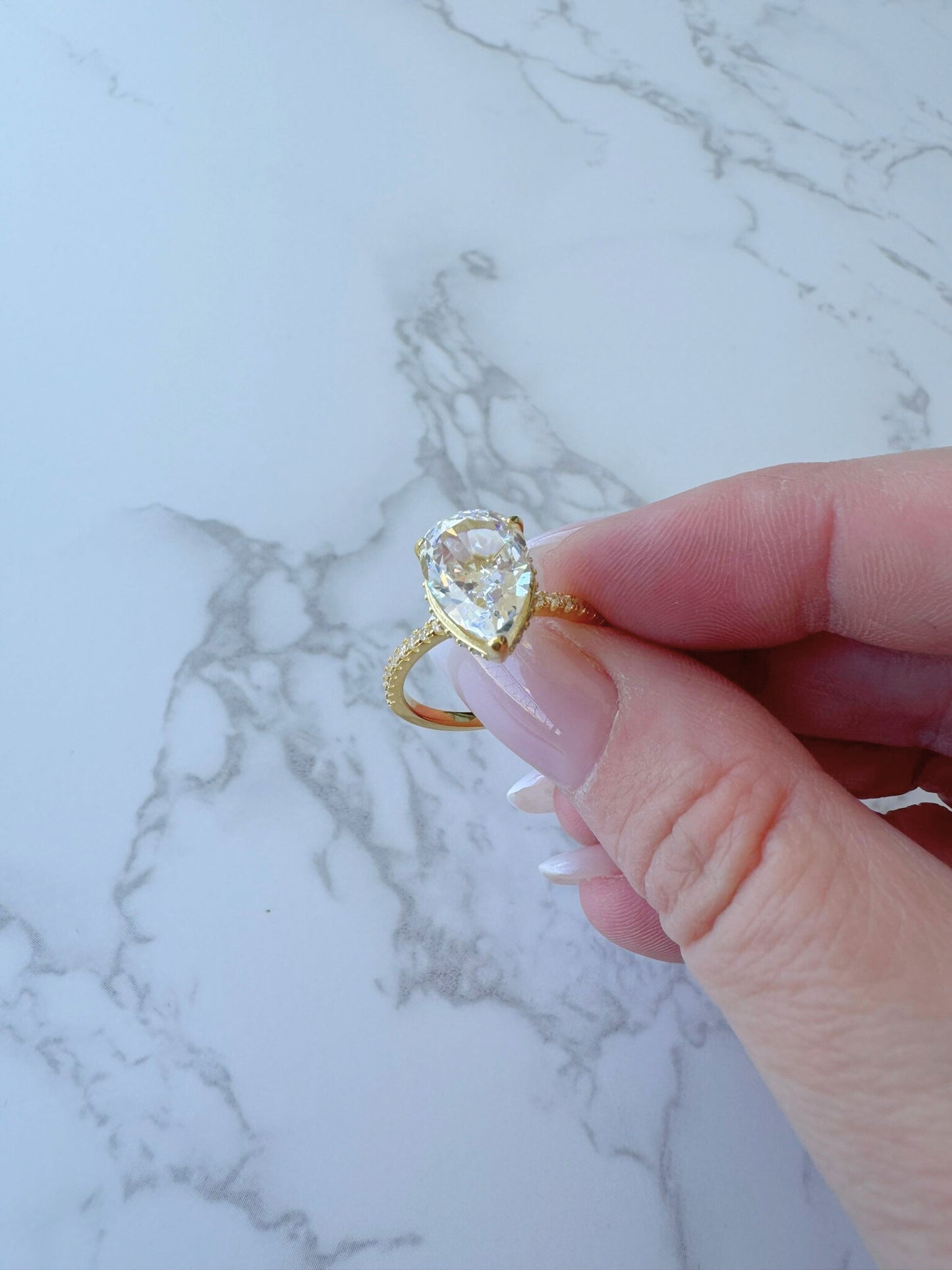 Golden Drop Ring