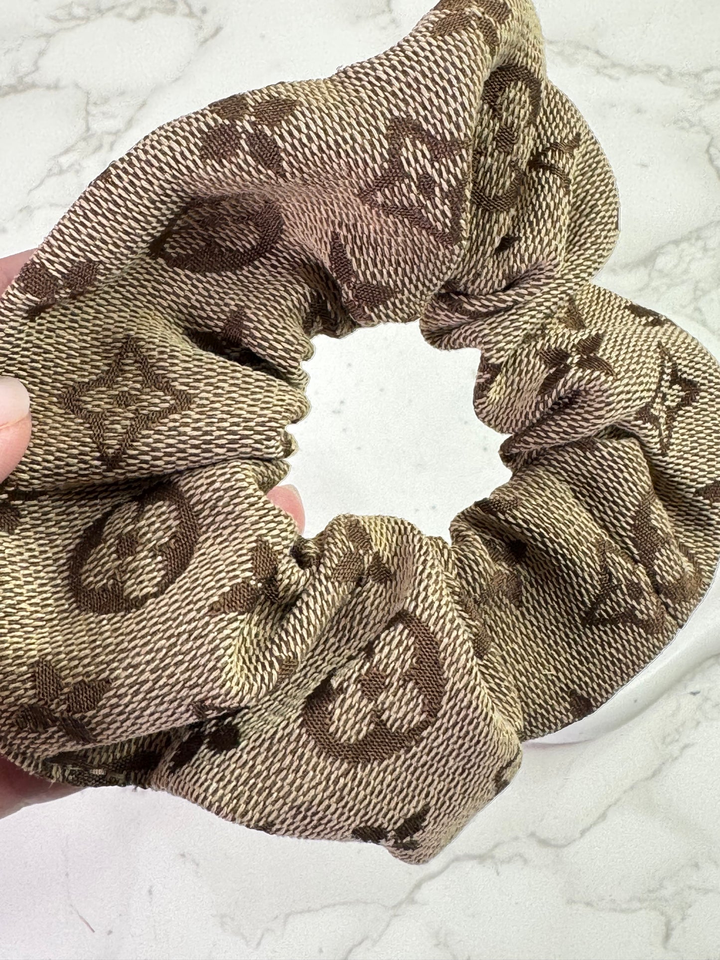 LV Fabric Scrunchie