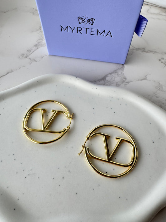 Valentino Large Hoops Earrings