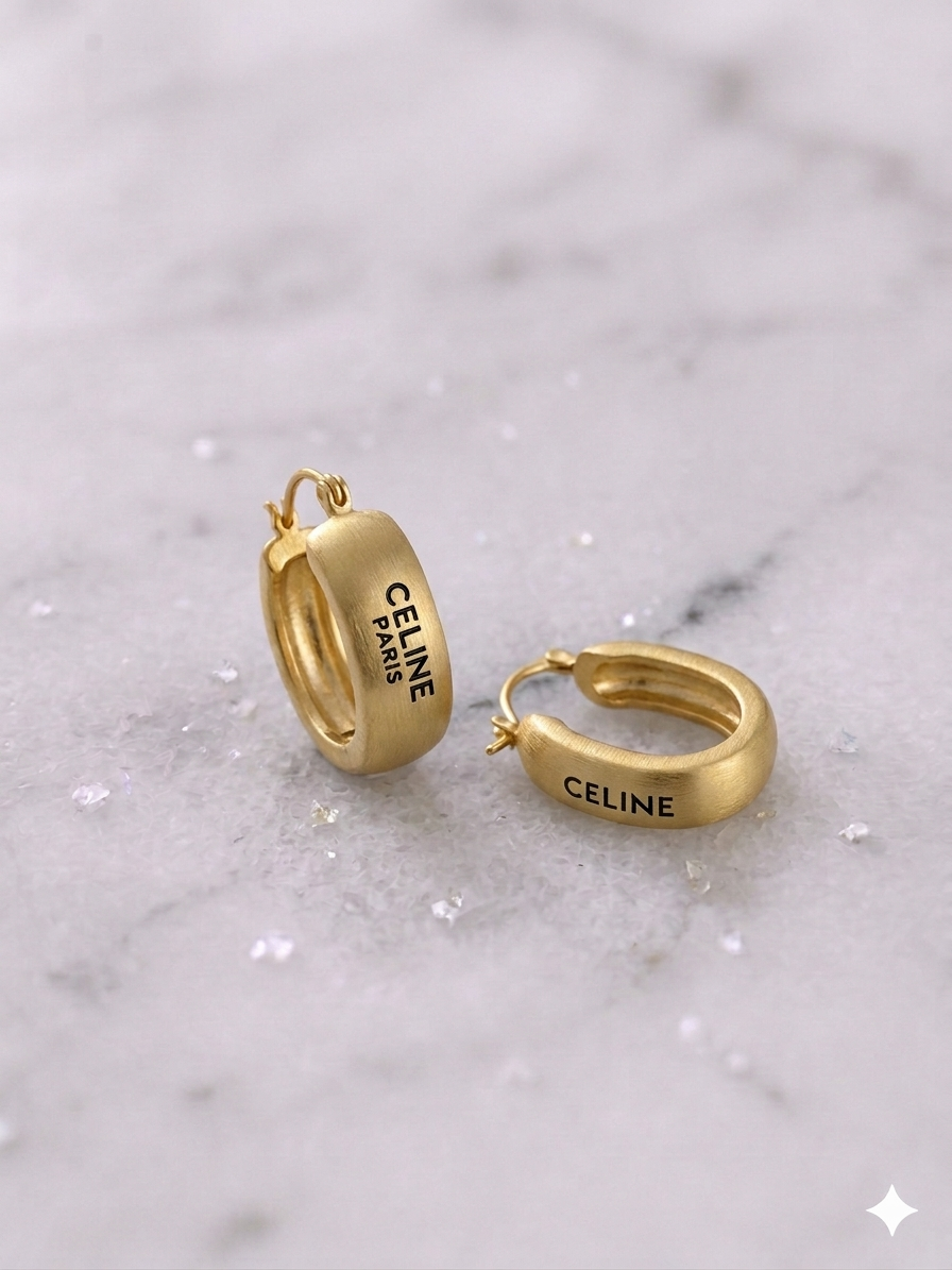 Celina Gold Era Σκουλαρίκια