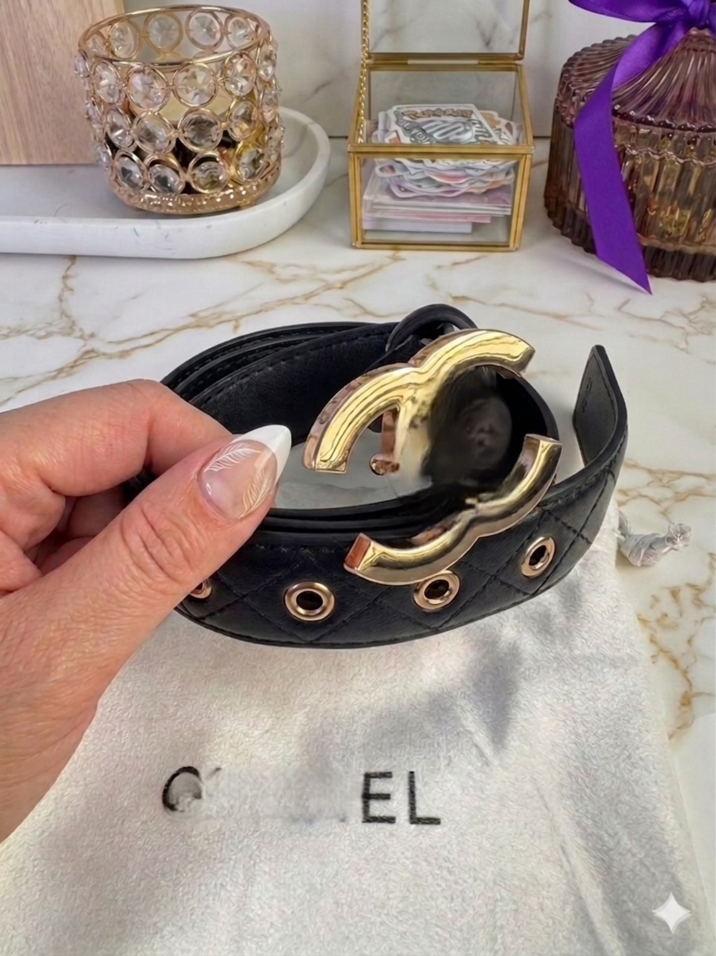 Chanelia Leather Belt