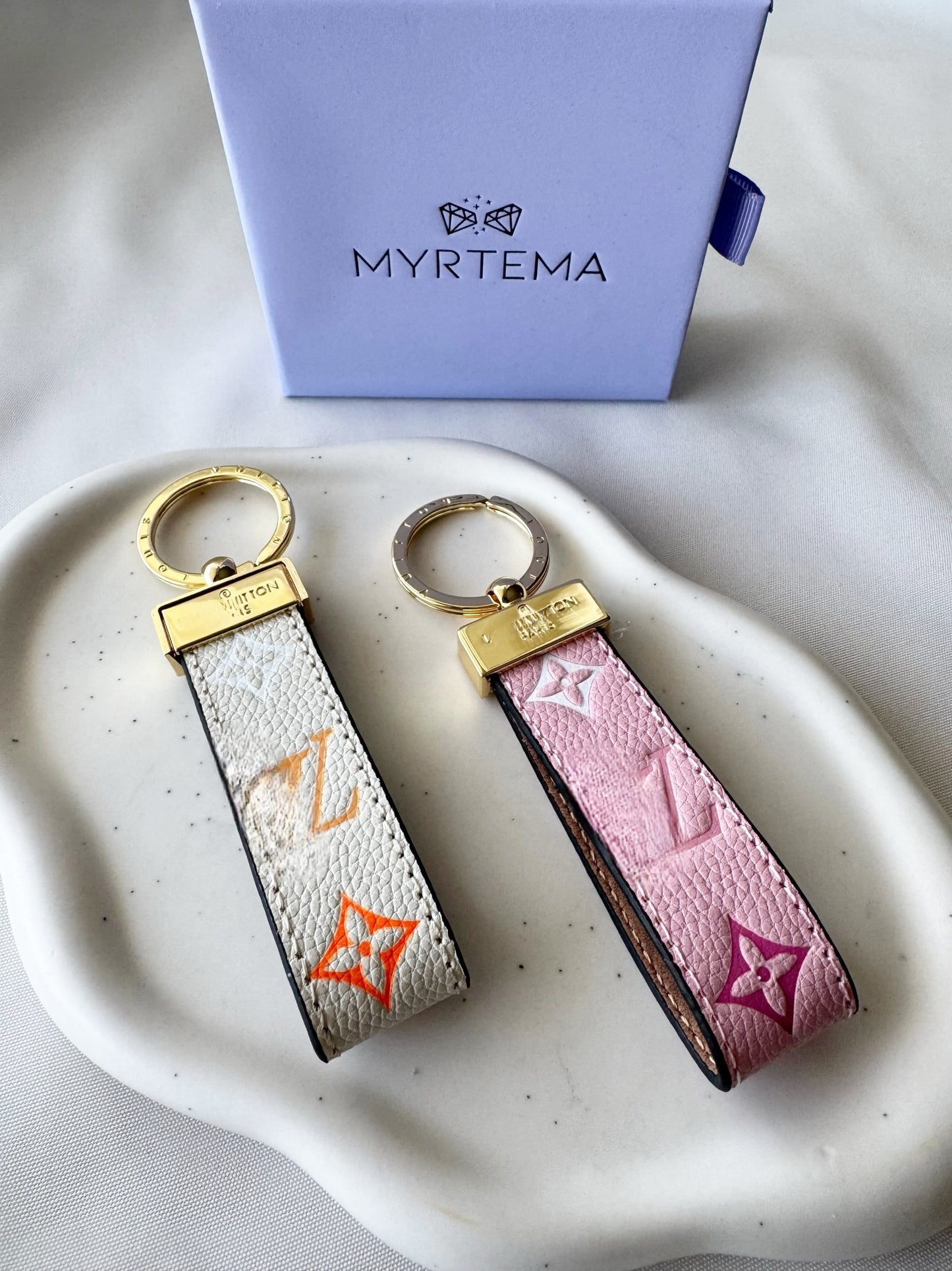 Louiva Canvas Colors Key Chain