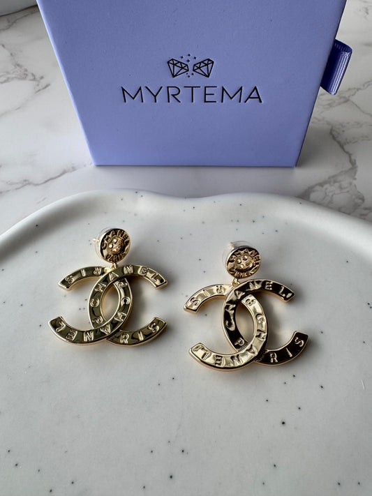 Chanel Button Earrings