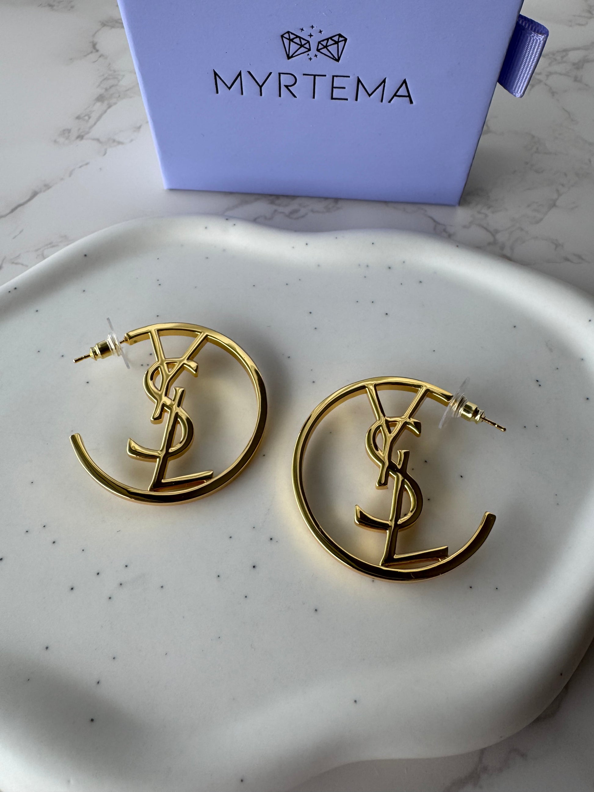YSL Large Hoops Earrings MYRTEMA