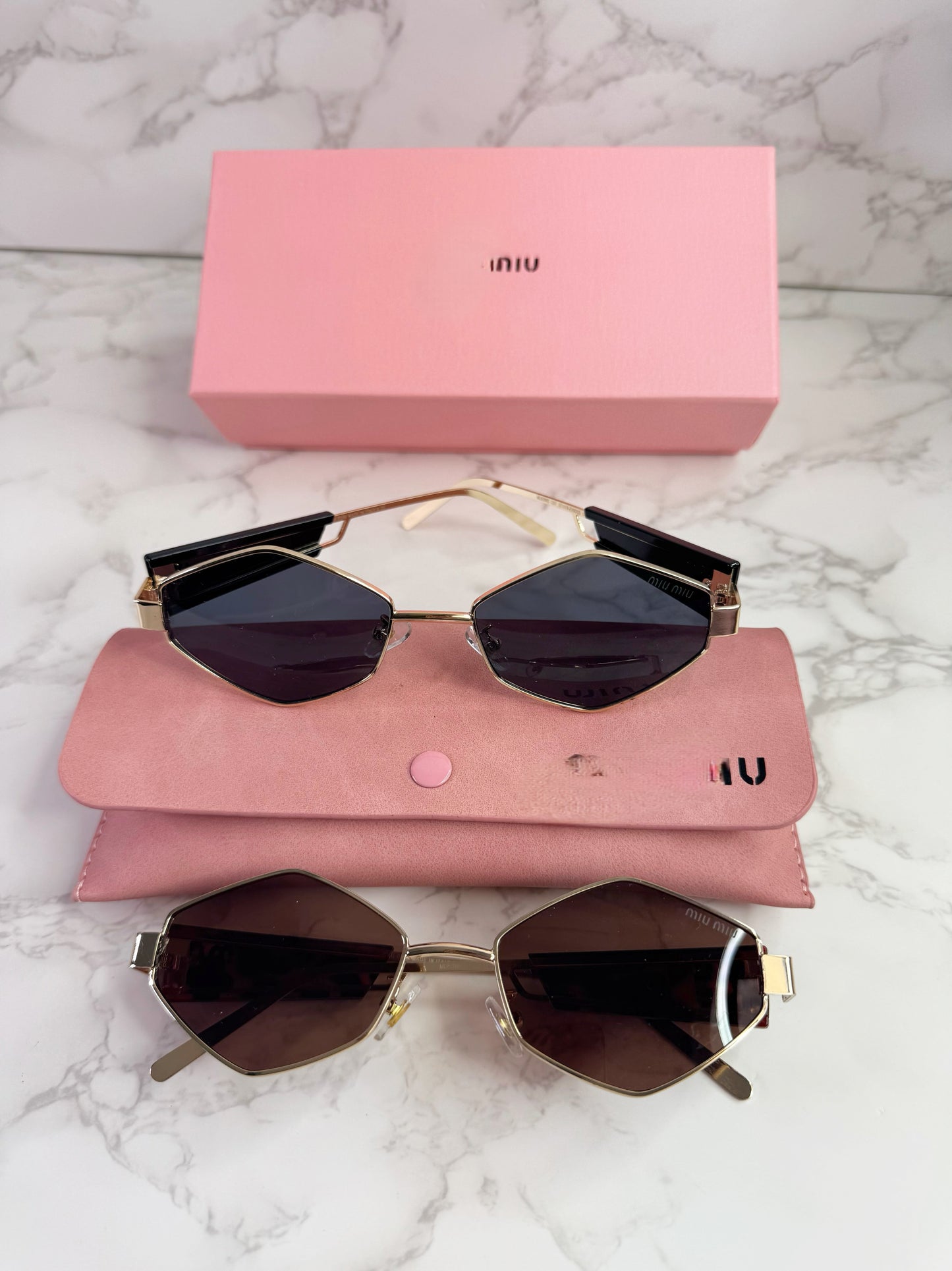 MIU Polygonal Sunglasses