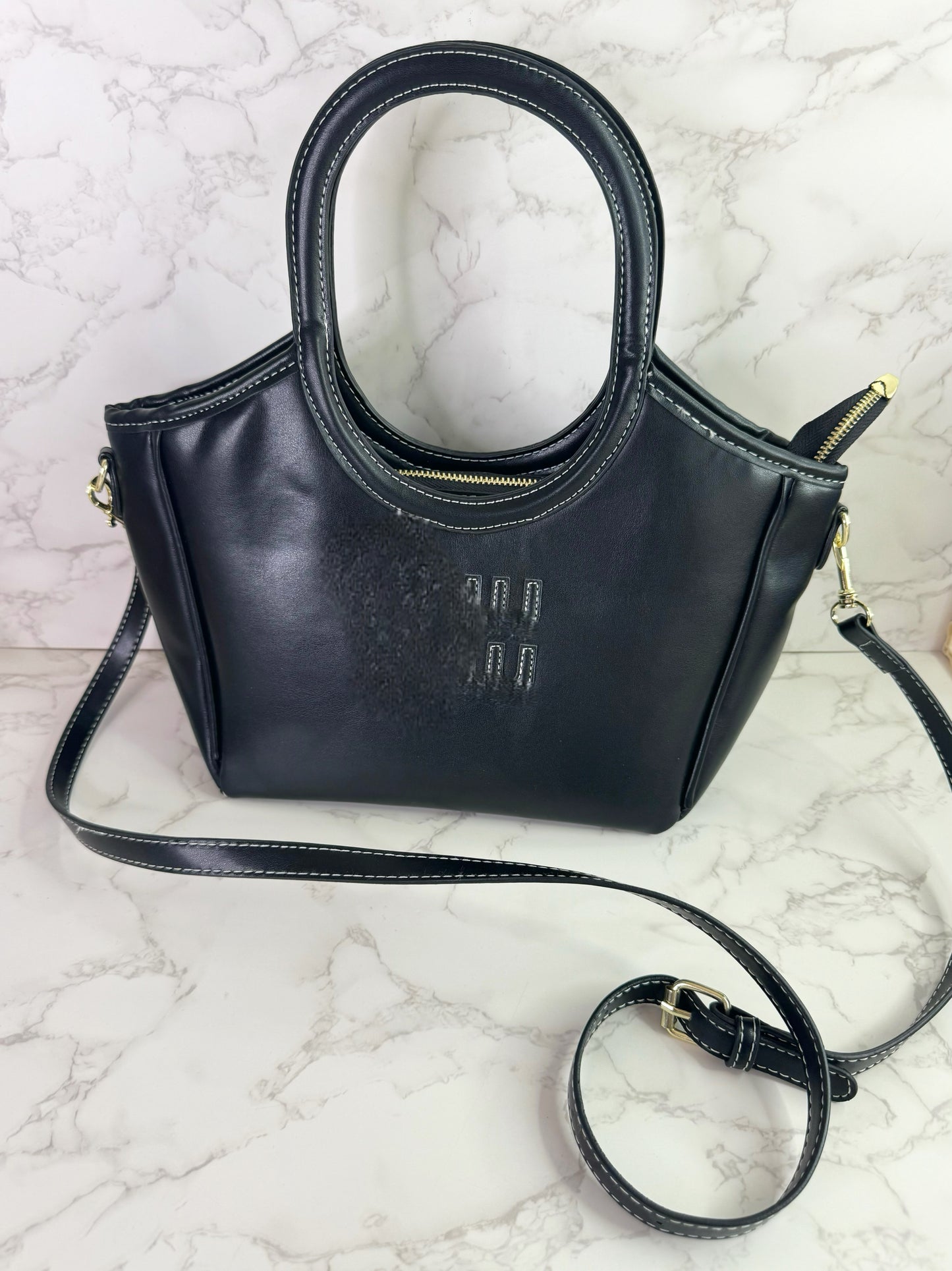MIUU Leather Τσάντα (Μαύρο)