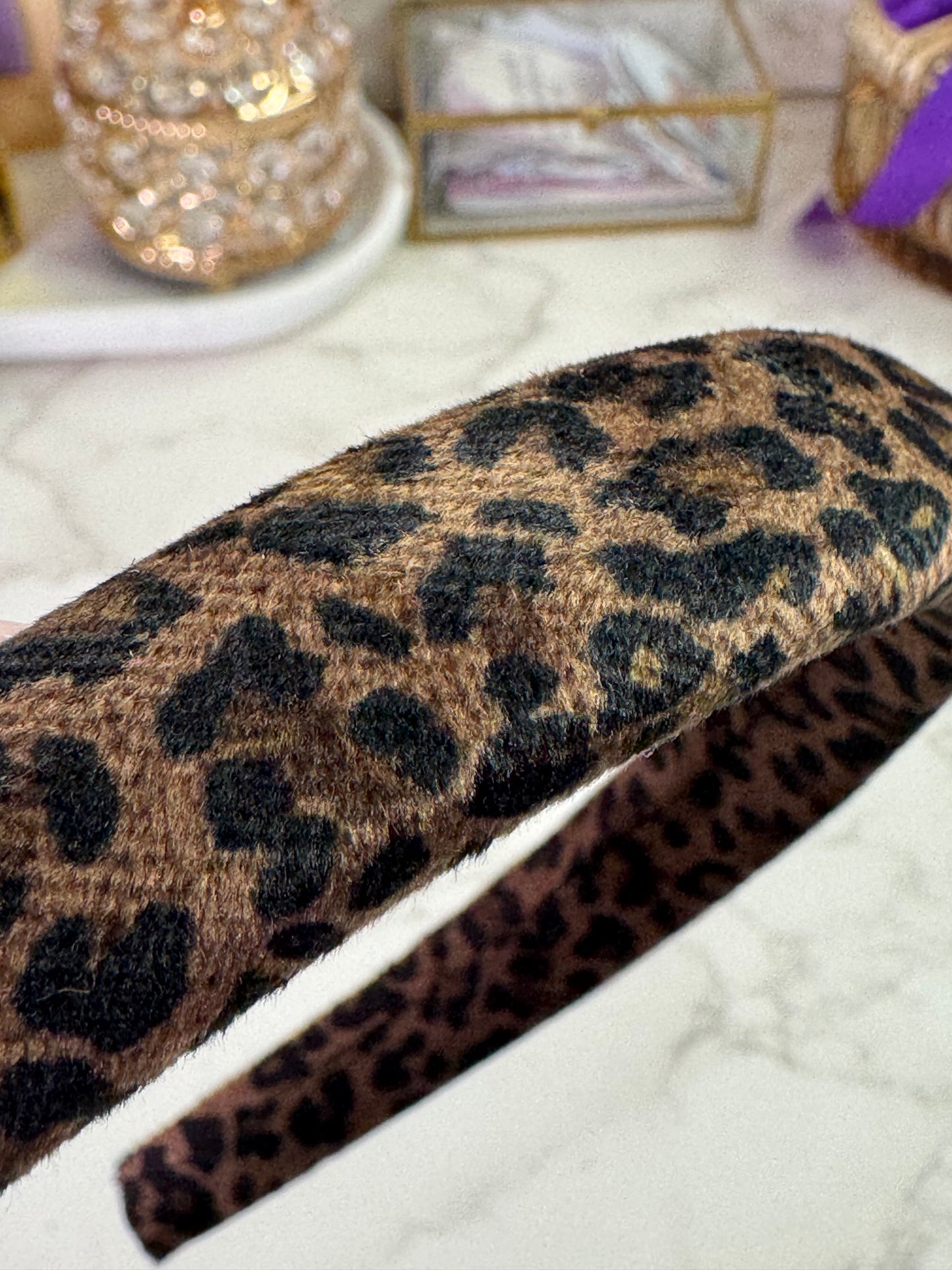 Loren Leopard Velvet Στέκα