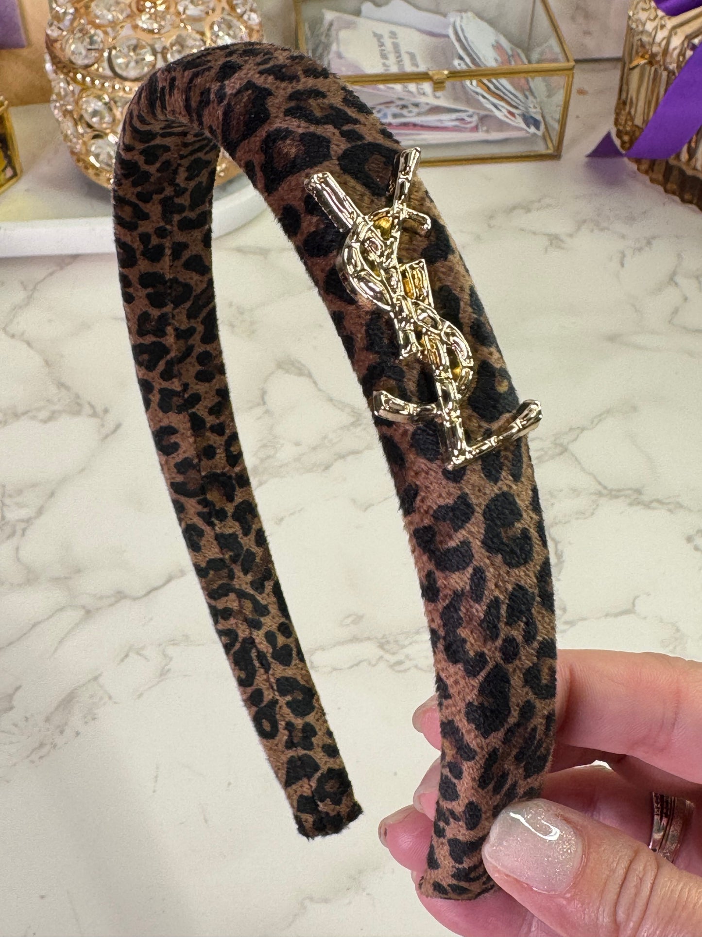 Loren Leopard Velvet Στέκα