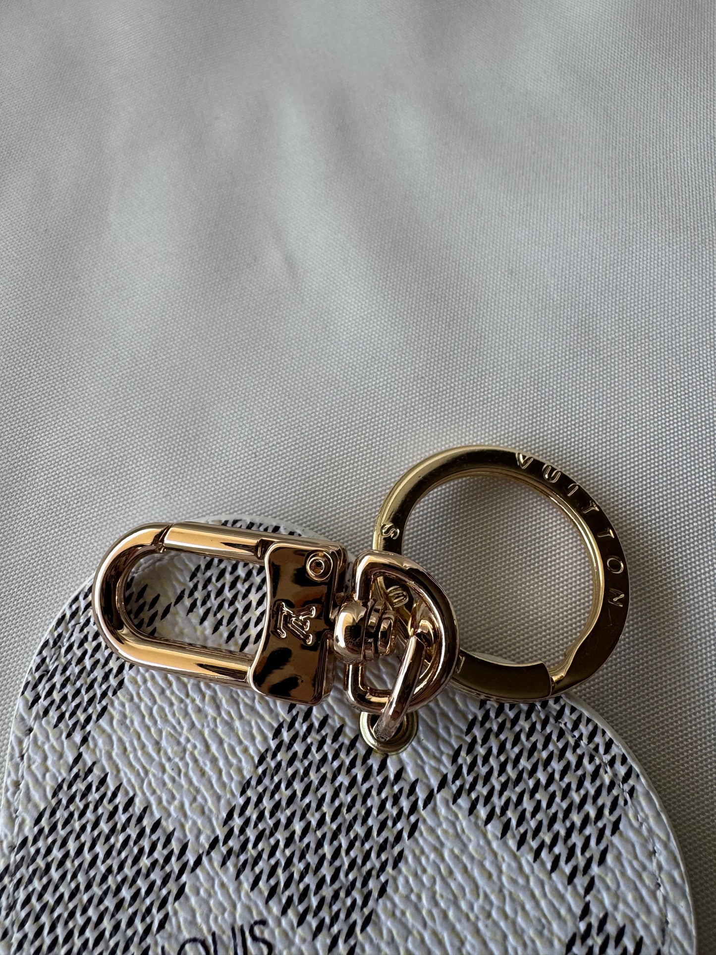 Louisa Canvas Heart Key Chain