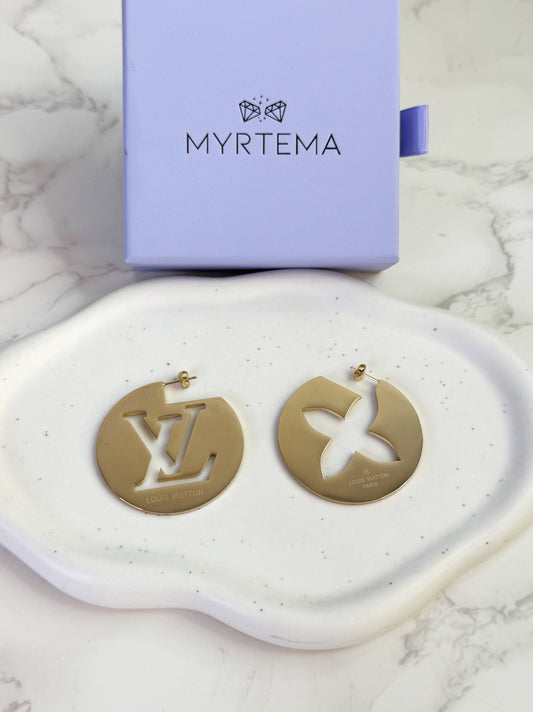 Louiva Round Σκουλαρίκια