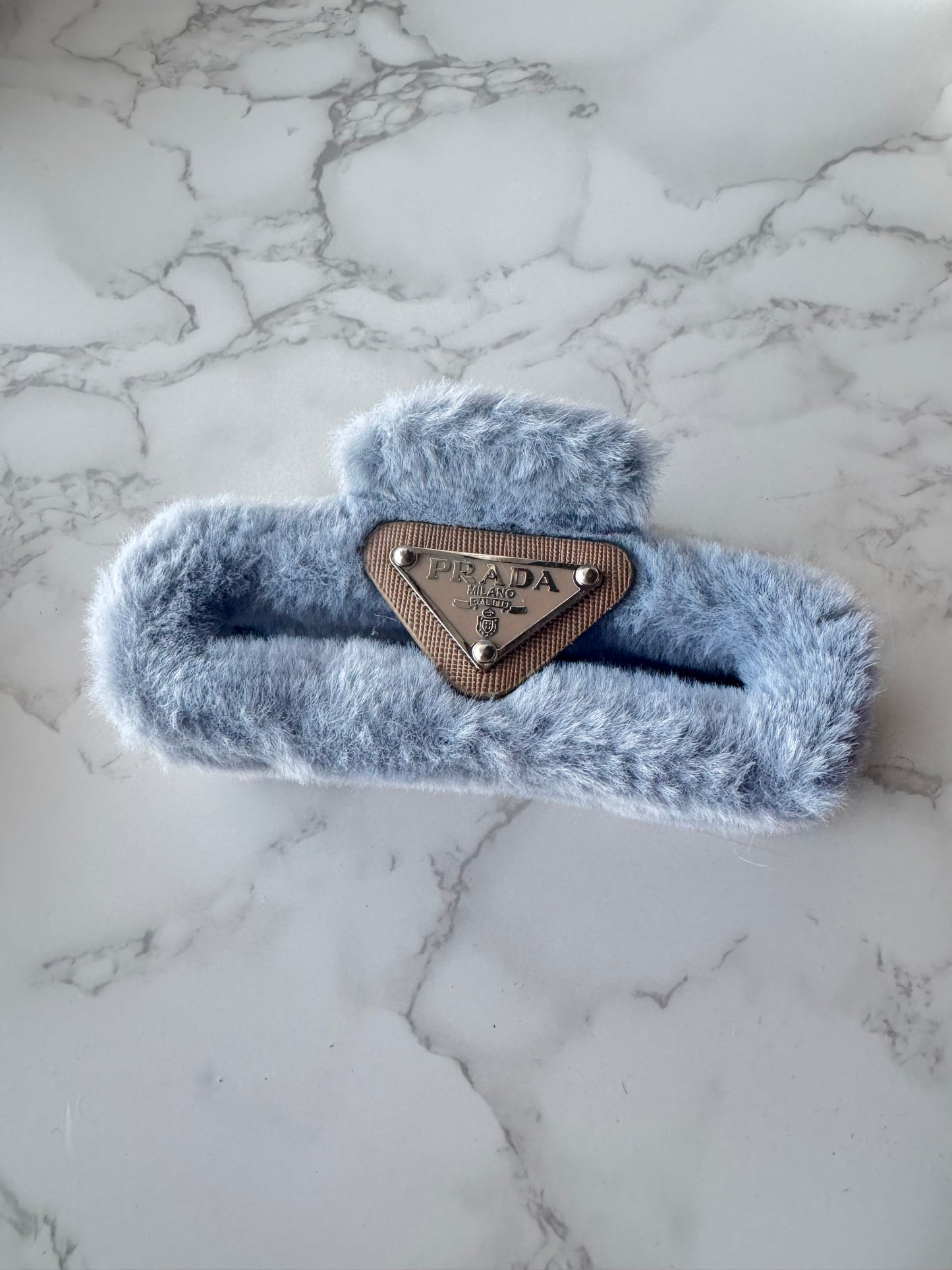Prada Fur Hair Clip