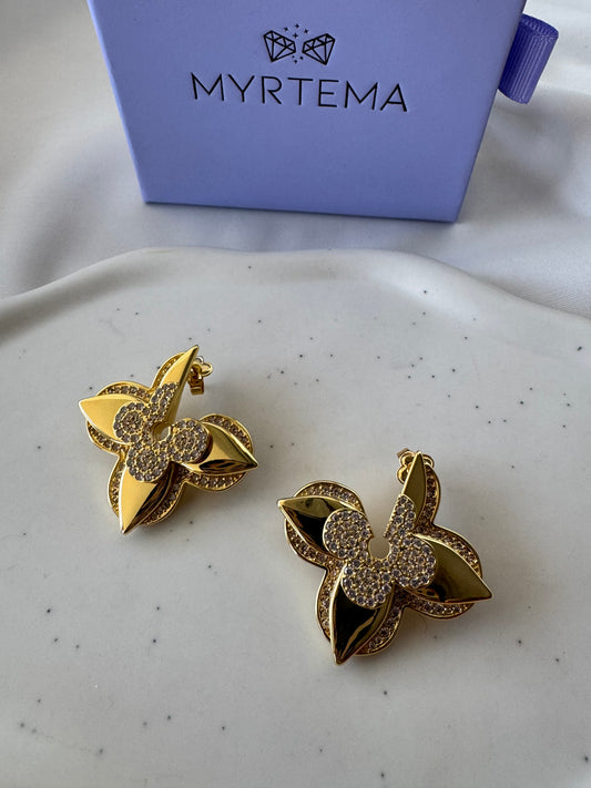Louiva Flower Σκουλαρίκια