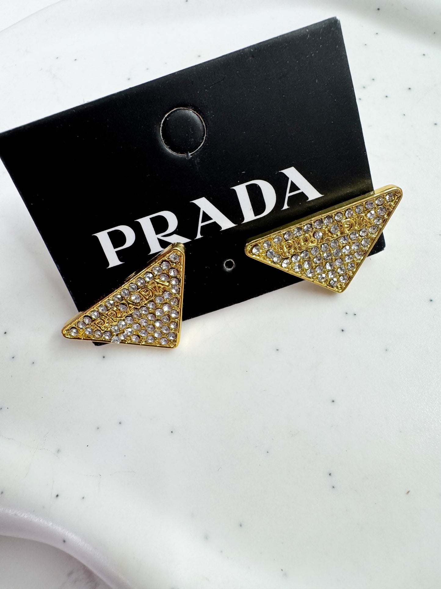 Preda Sparkly Triangle Σκουλαρίκια