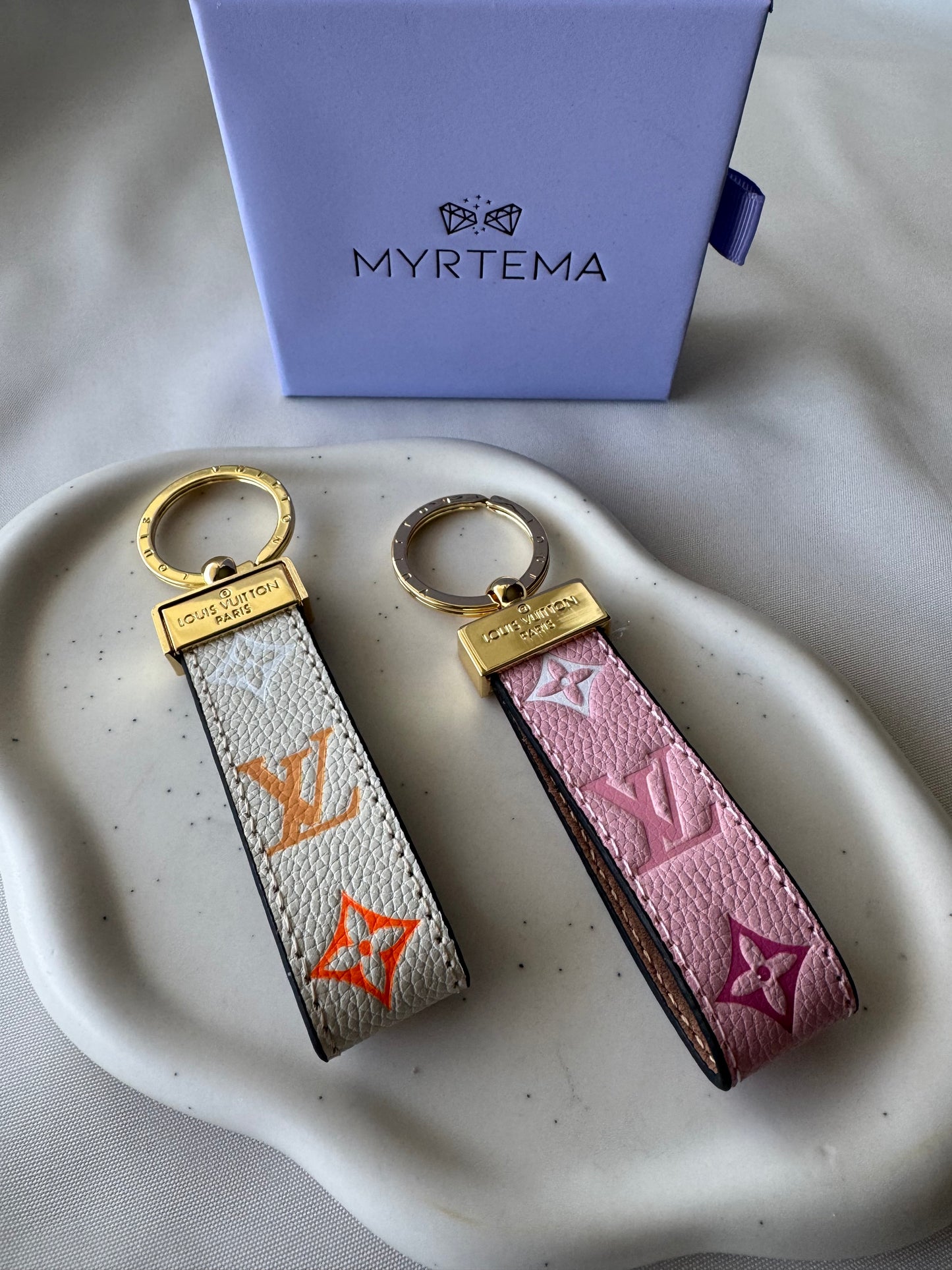Louisa Canvas Colors Key Chain