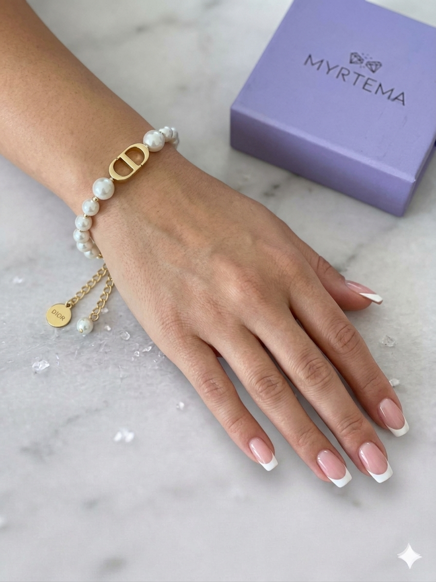 Diora White Pearls Βραχιόλι