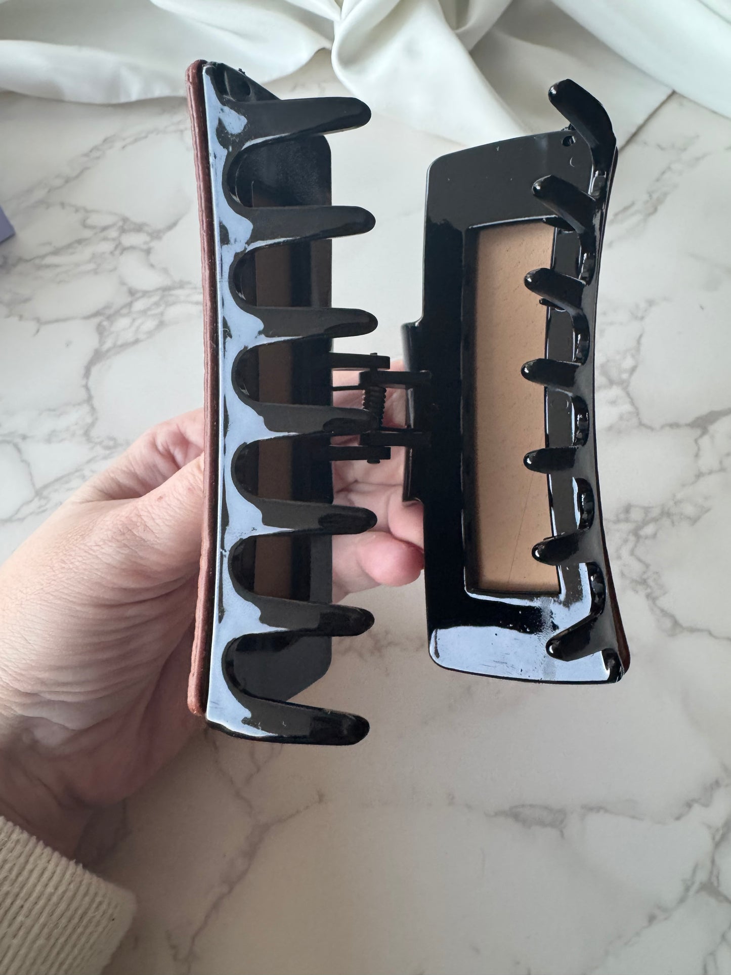 YSL Leather Hair Clip