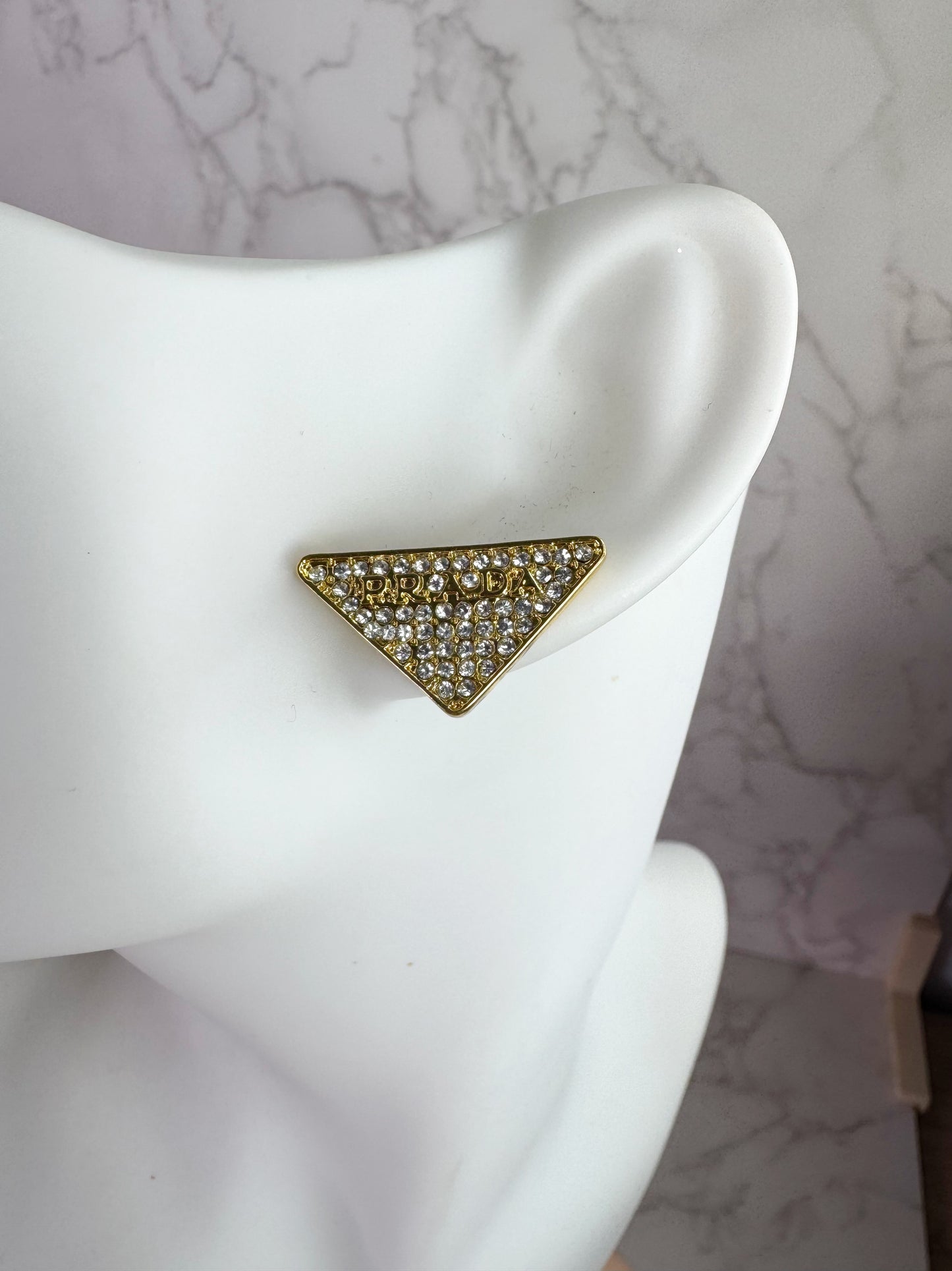 Preda Sparkly Triangle Σκουλαρίκια