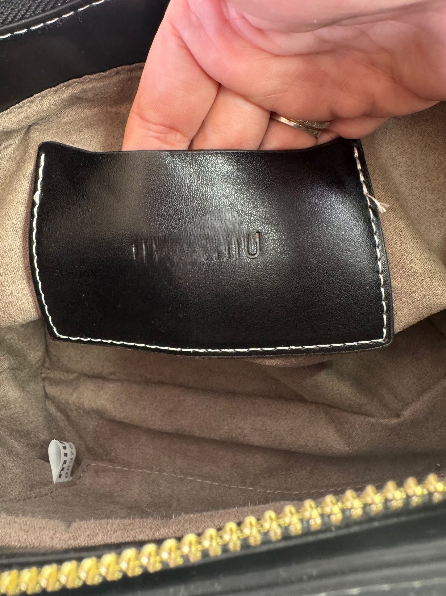 MIUU Leather Τσάντα (Μαύρο)