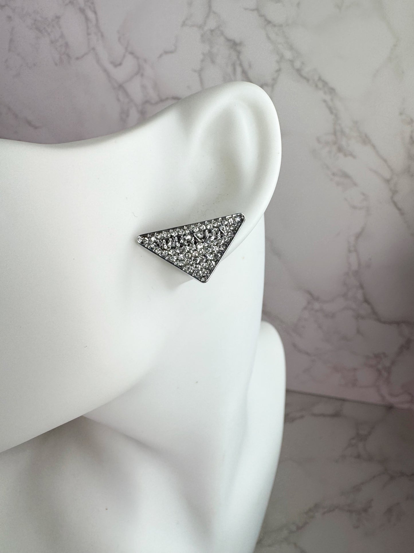 Preda Sparkly Triangle Σκουλαρίκια