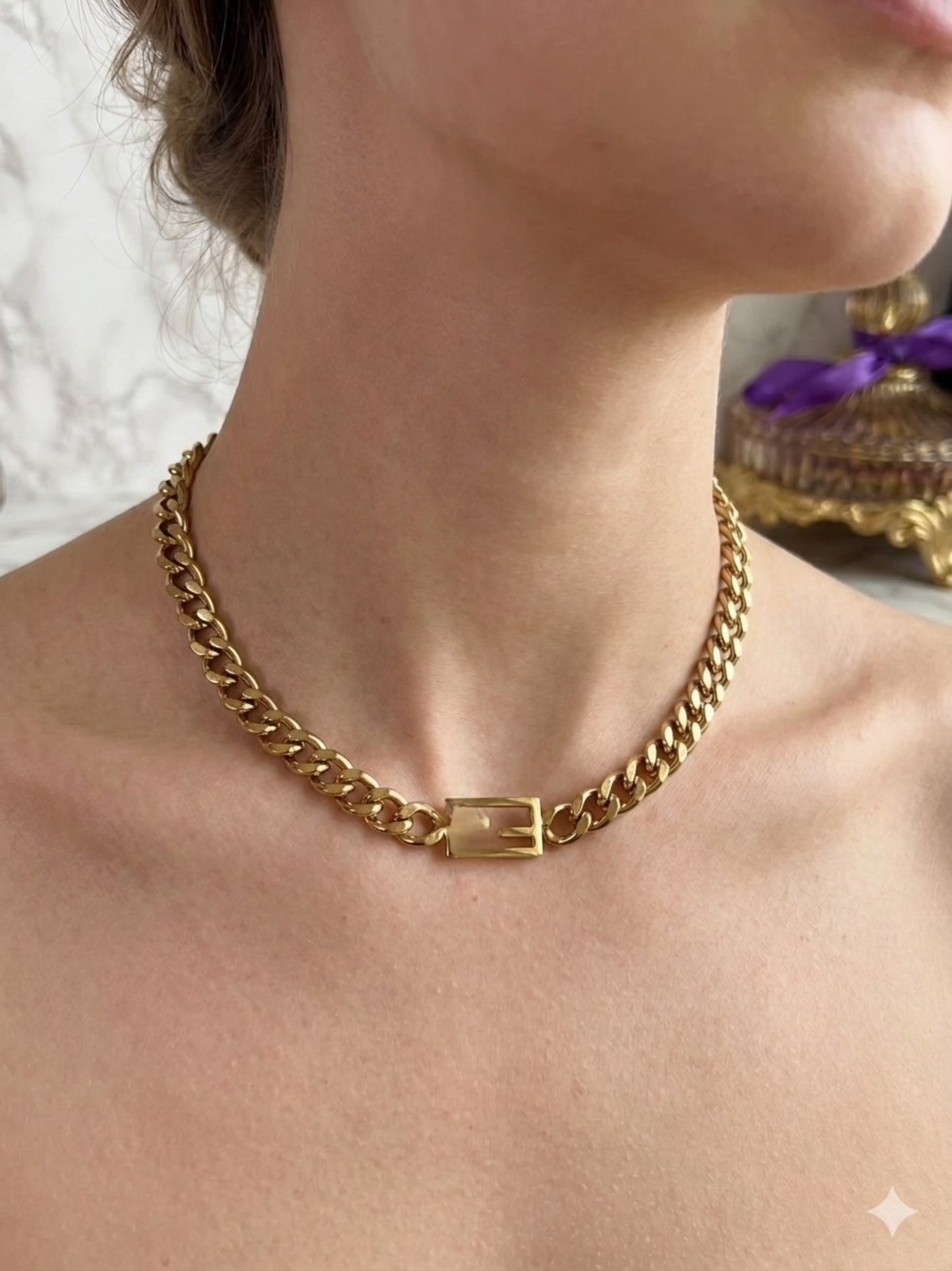 Fendia Bold Chain Κολιέ