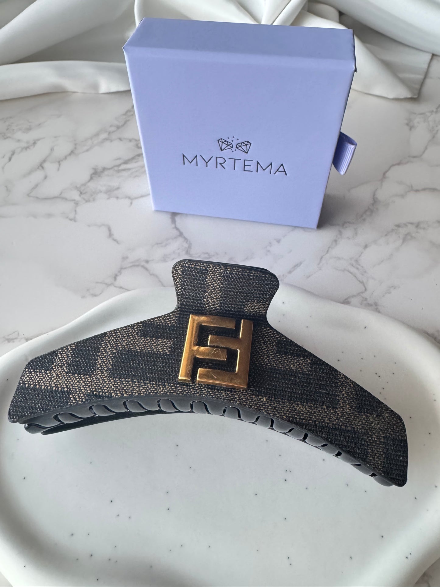 Fendi Fabric Hair Clip