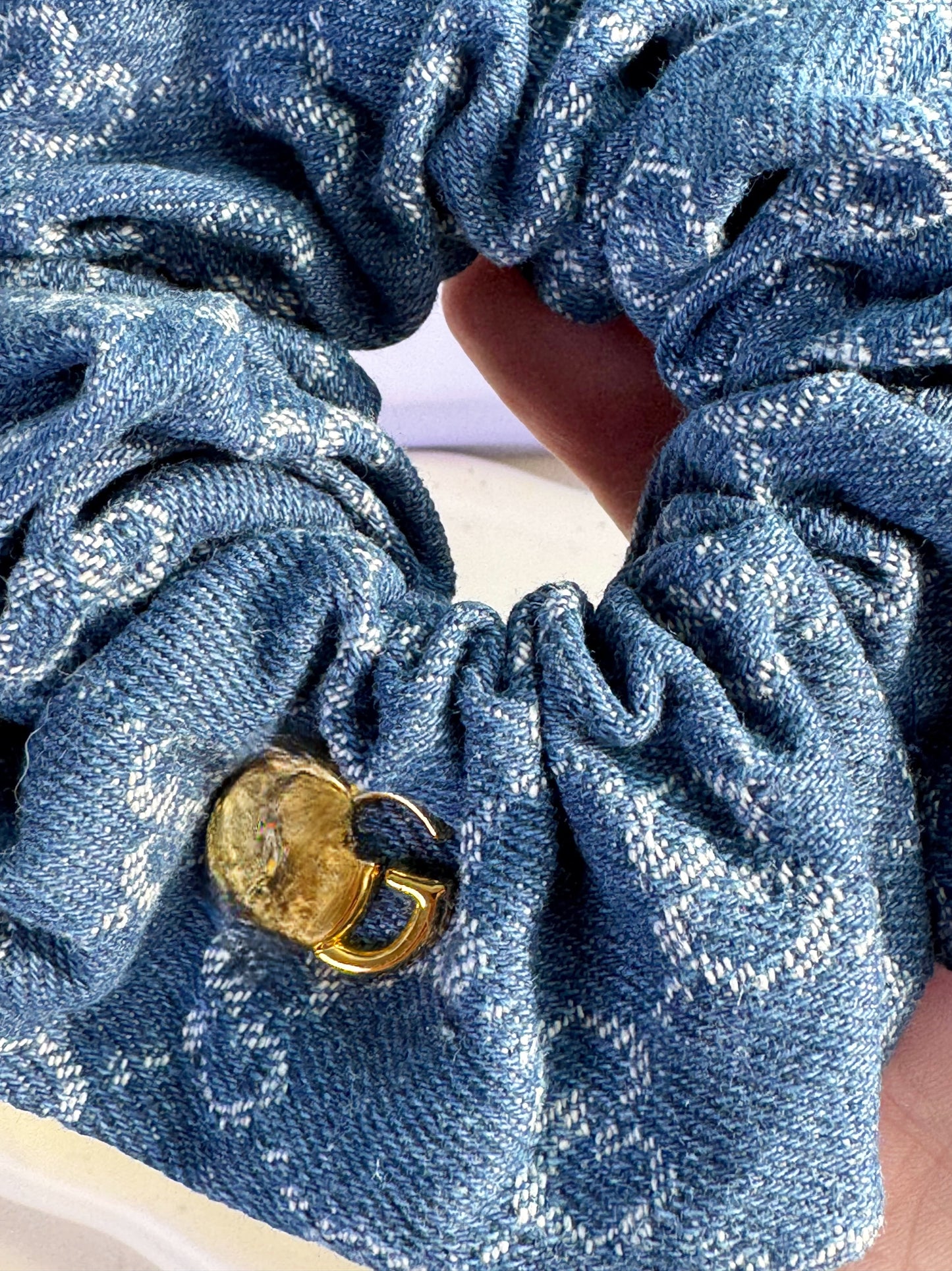 GG Jeans Scrunchie
