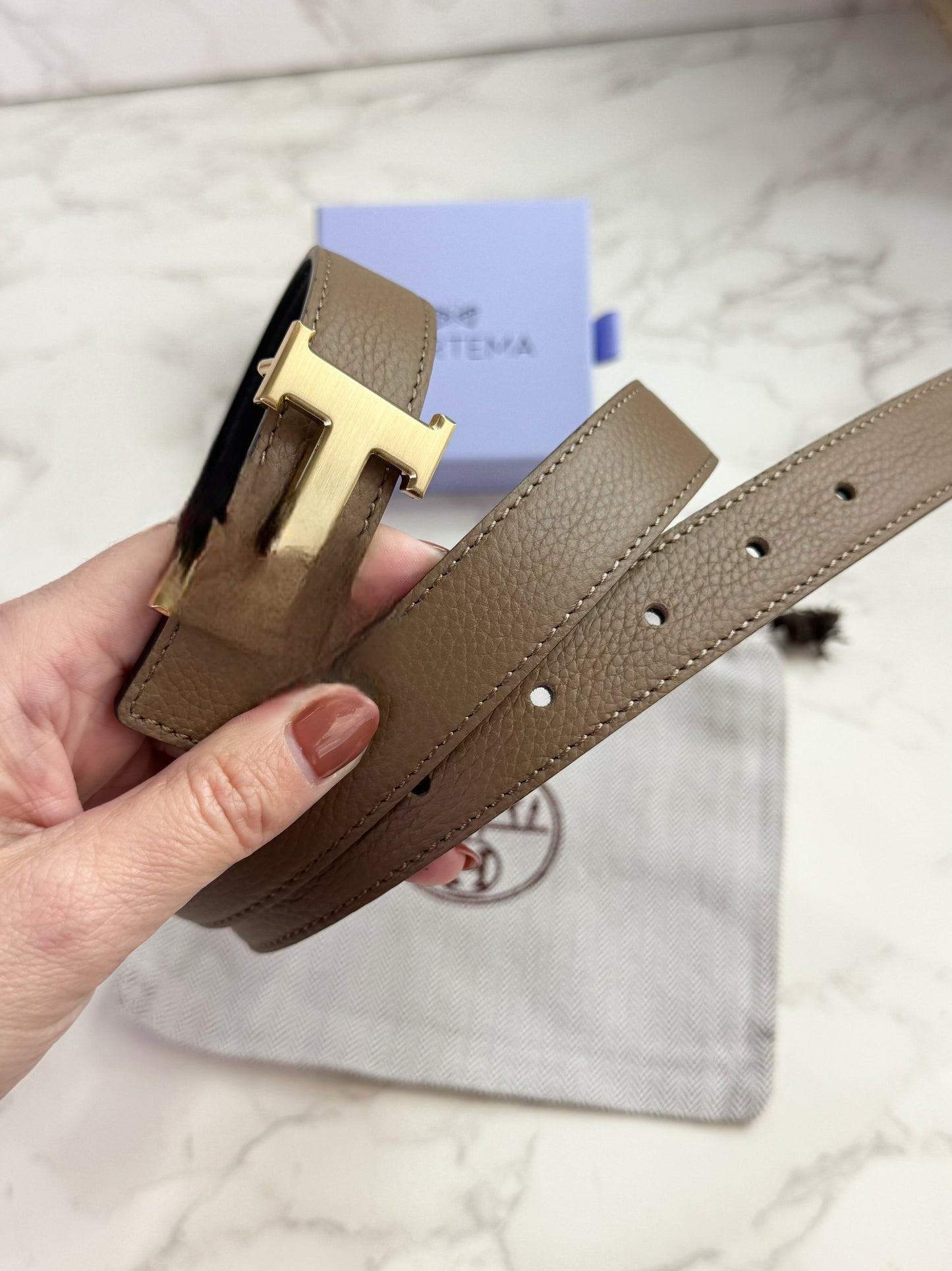 Hermesa Reversible Belt (Δύο Όψεων)