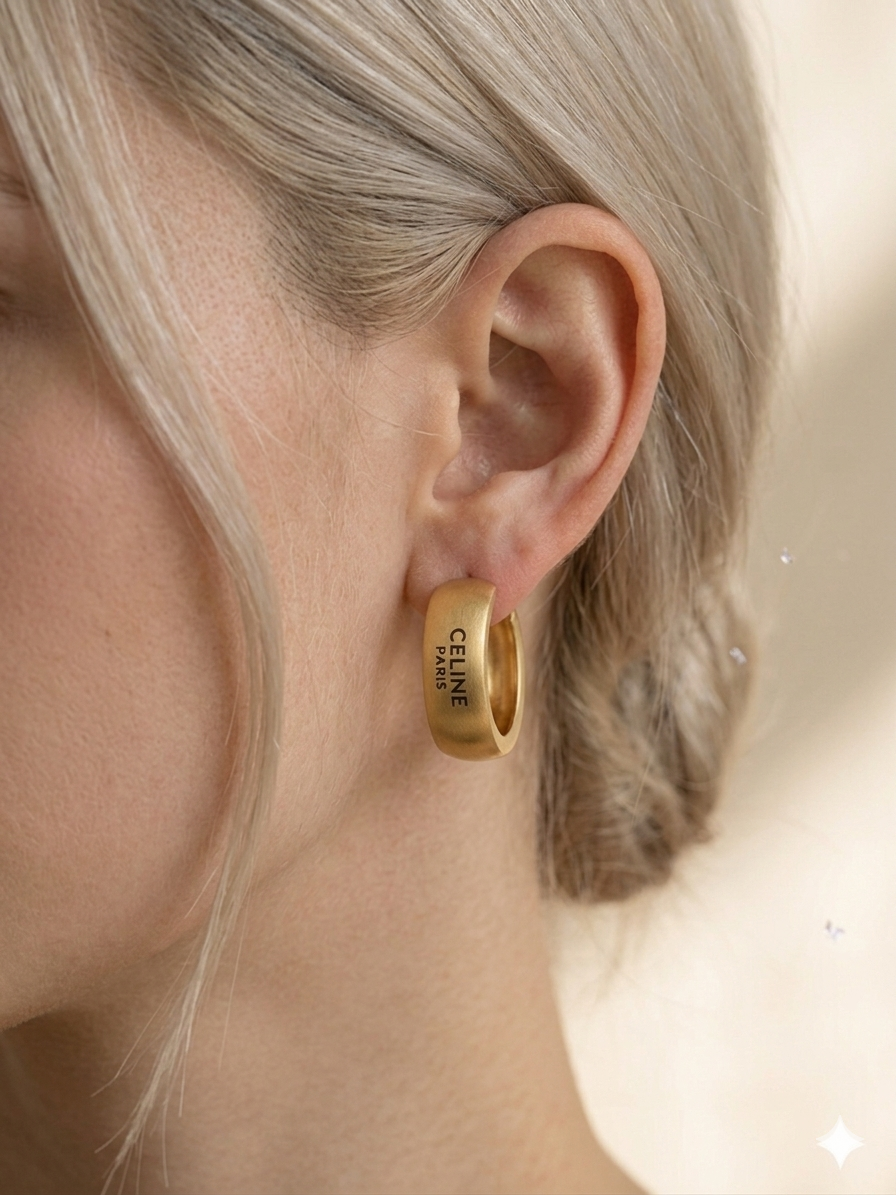 Celina Gold Era Σκουλαρίκια