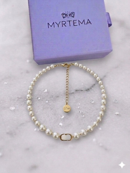 Diora White Pearls Κολιέ