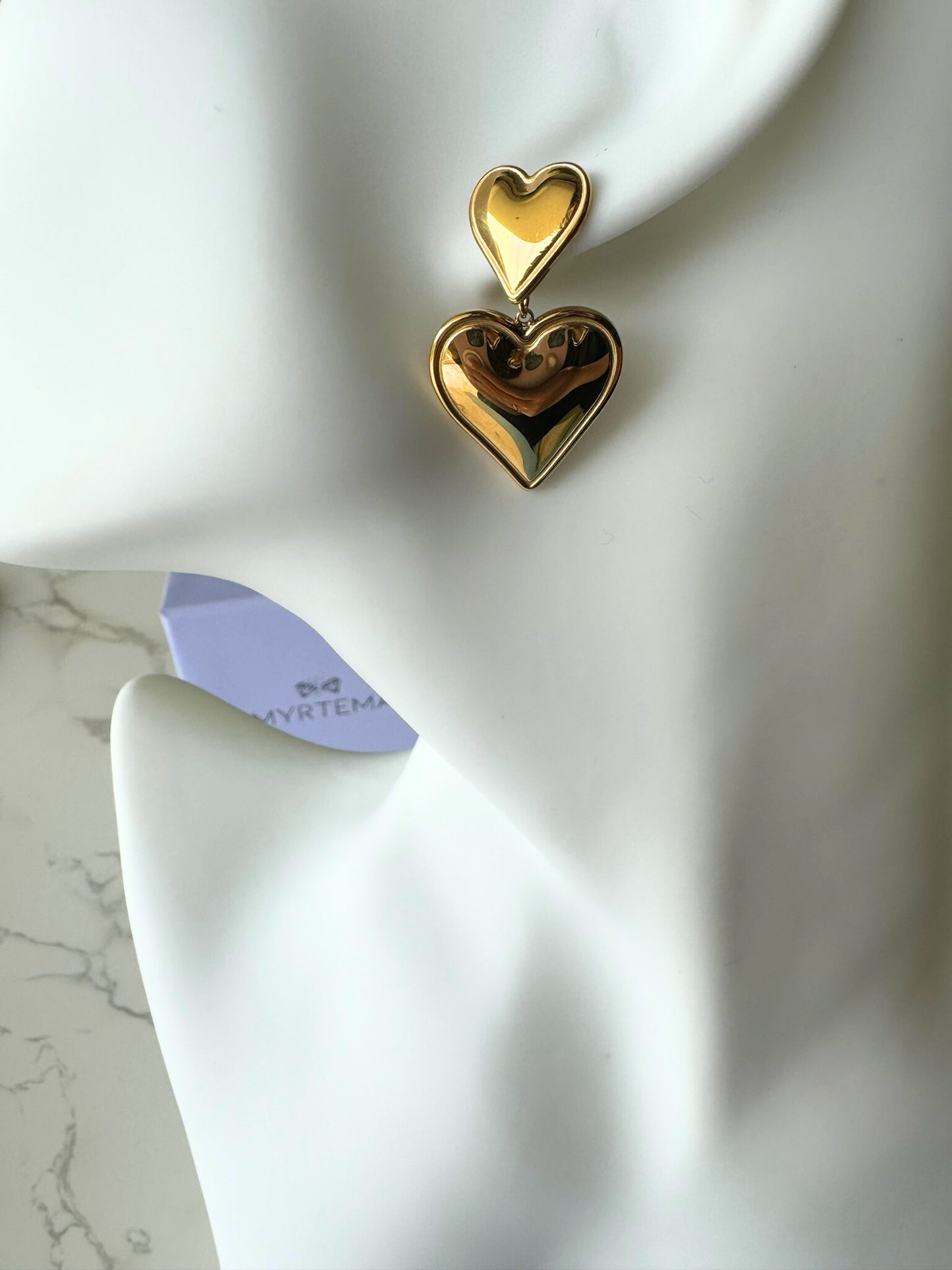 Heart on Heart Σκουλαρίκια